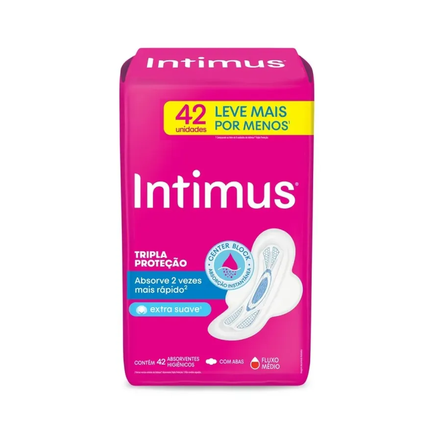 ABS INTIMUS SUAVE C/ABAS 42UNIDADES