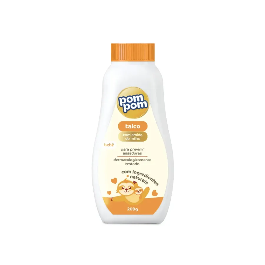 Talco Infantil Prevenção de Assaduras Pom Pom 200g