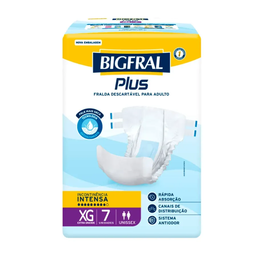 FRALDA BIGFRAL REGULAR PLUS XG C/7UND