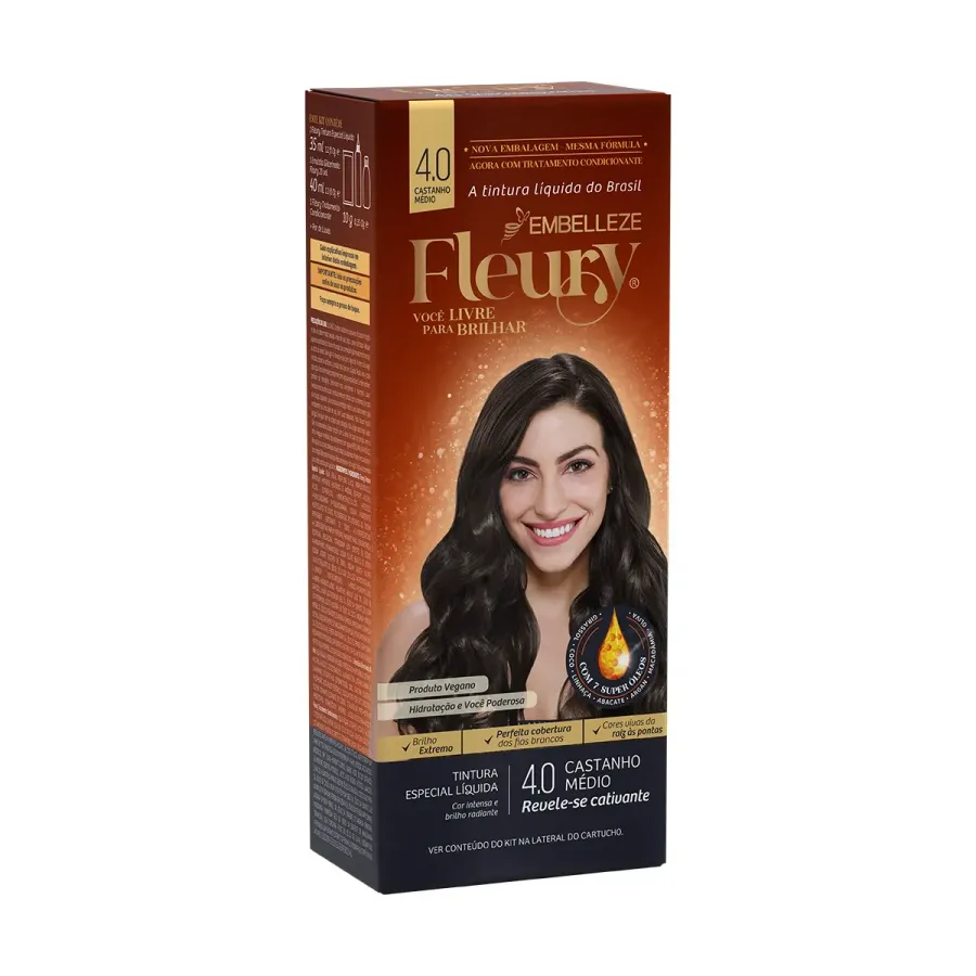 TIN EMBELLEZE FLEURY 4.0 CASTANHO MÉDIO