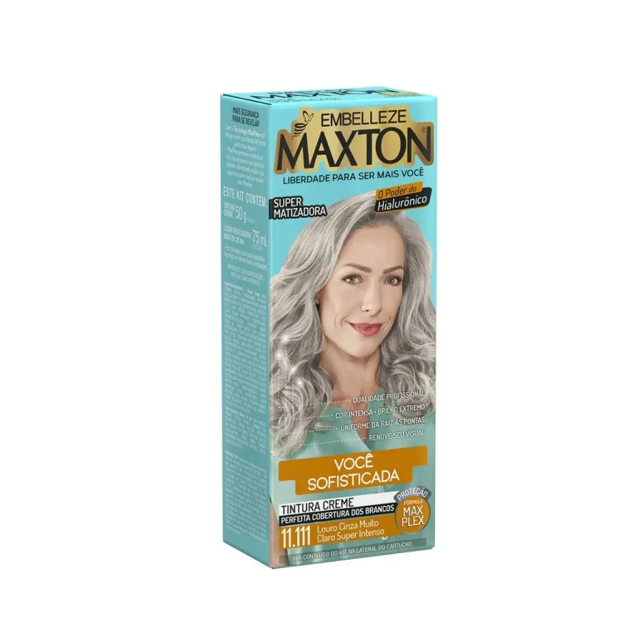 TINT MAXTON KIT PRAT 11,111LOURO CIN MUITO CLARO
