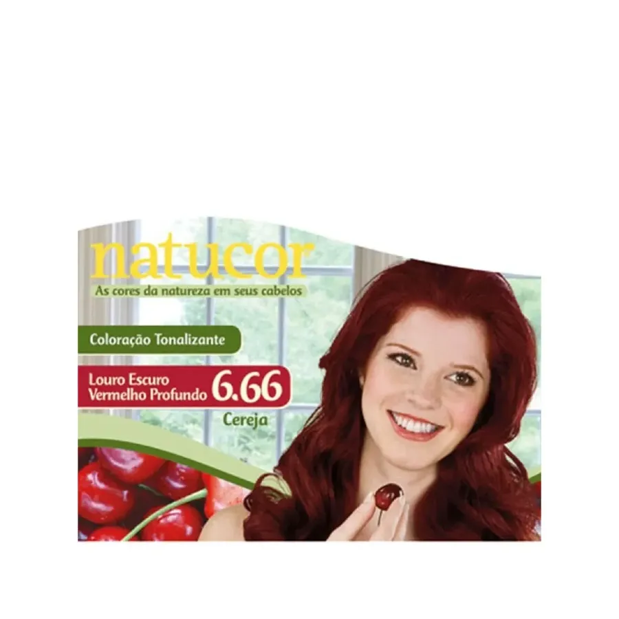 Tintura Natucor Embelleze 6.66 Cereja 24g