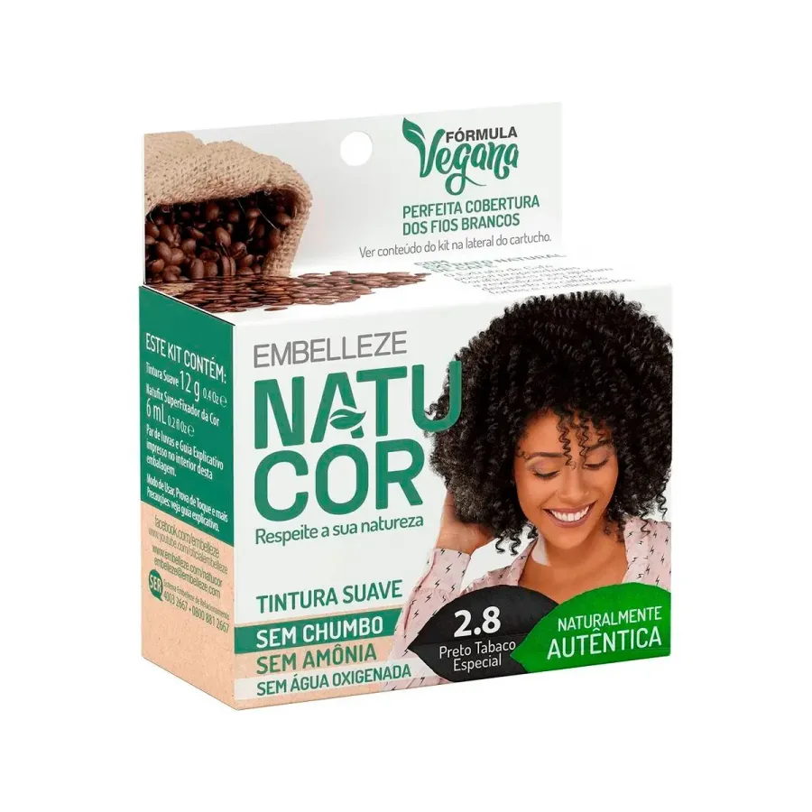 Tintura Natucor Fórmula Vegana 2.8 Café Forte 1 Unidade