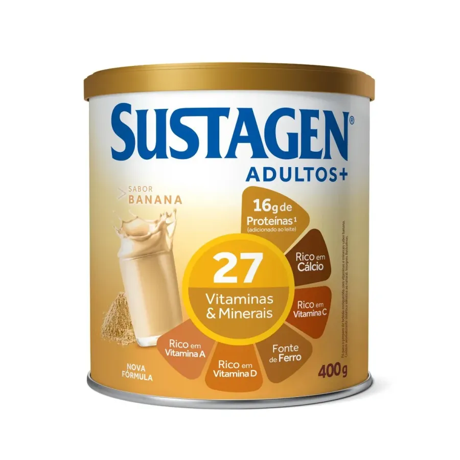 Complemento Alimentar Sustagen Nutrição e Energia Sabor Banana 400g