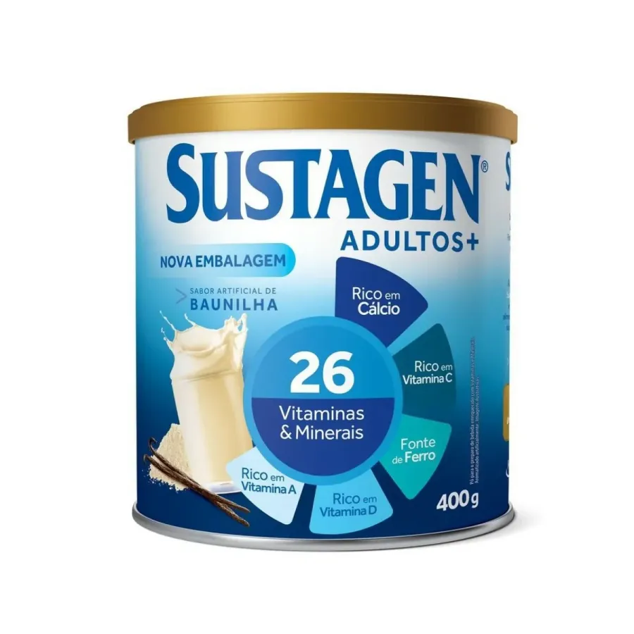 Complemento Alimentar Sustagen Adultos+ Sabor Baunilha 400g