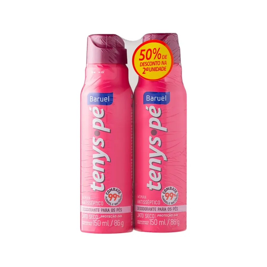 Kit Tenys Pé Desodorante para os Pés Woman 2 Unidades 92g