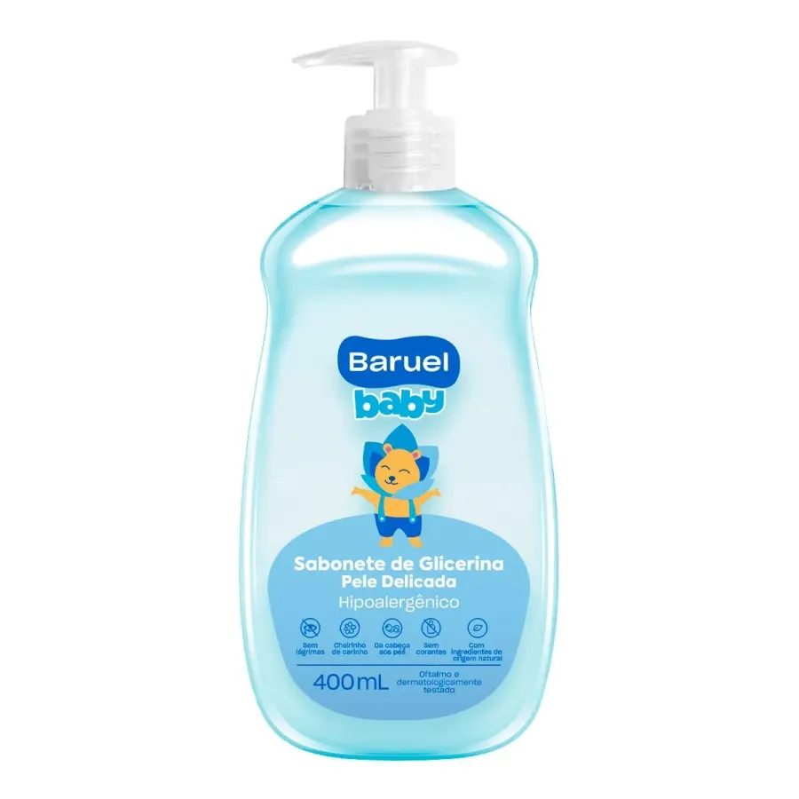 Sabonete Líquido Infantil Baruel Baby Pele Delicada 400ml
