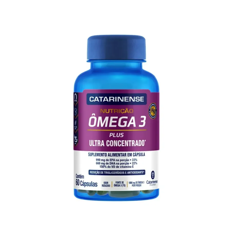 Suplemento Alimentar Catarinense Nutrição Ômega 3 Plus 60 Cápsulas