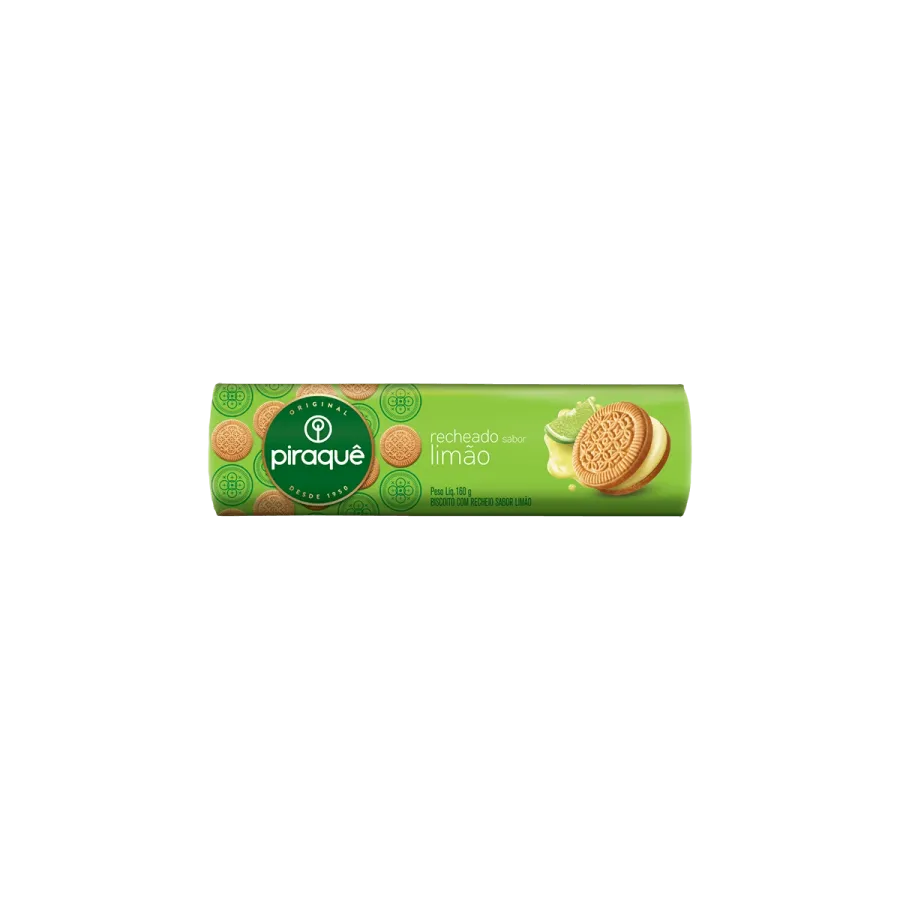 BISCOITO PIRAQUE LIMAO 160G