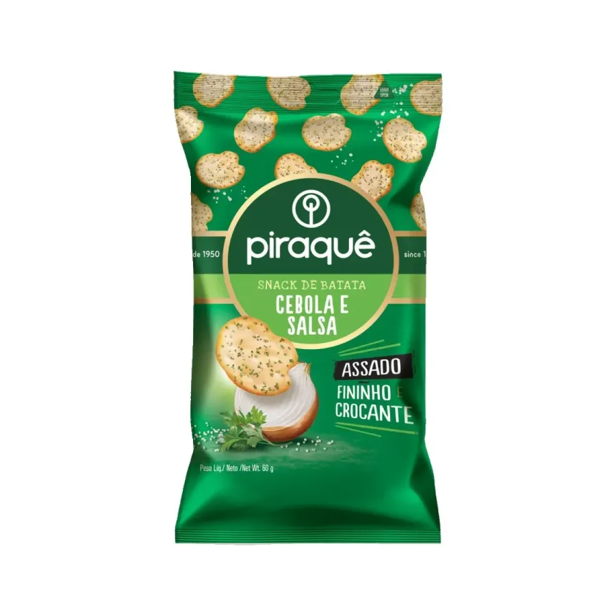 BATATA PIRAQUE CEBOLA E SALSA 60G