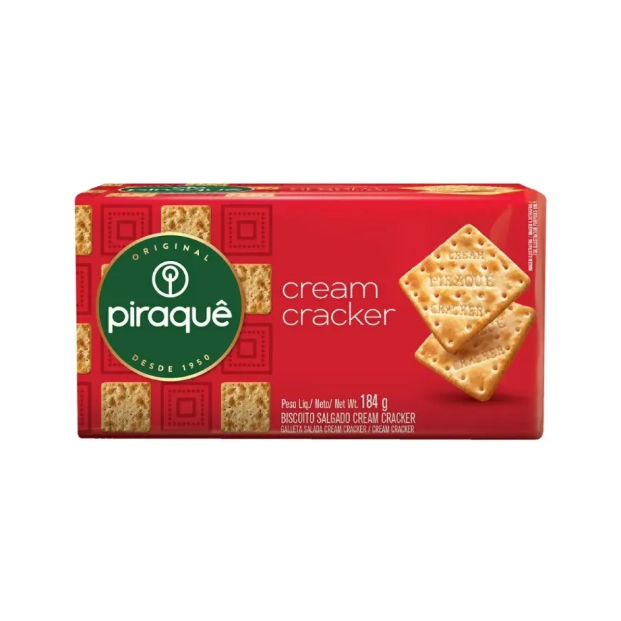 Biscoito Piraquê Cream Cracker 184g