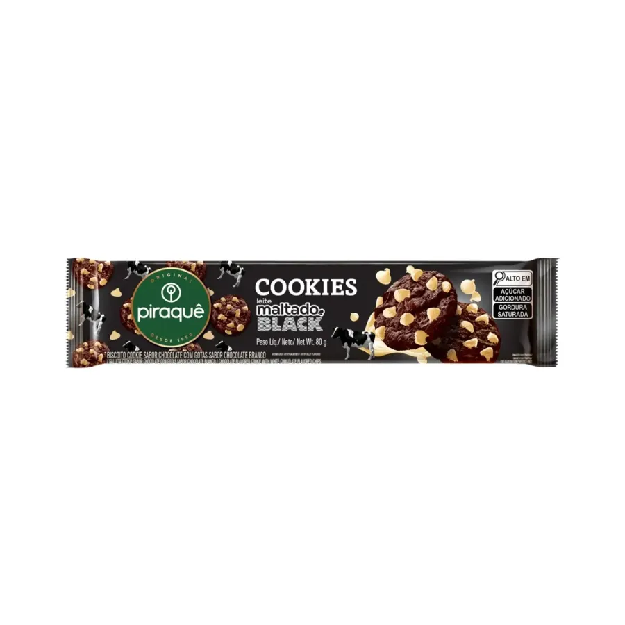 Cookies Piraque Malt Black 80g