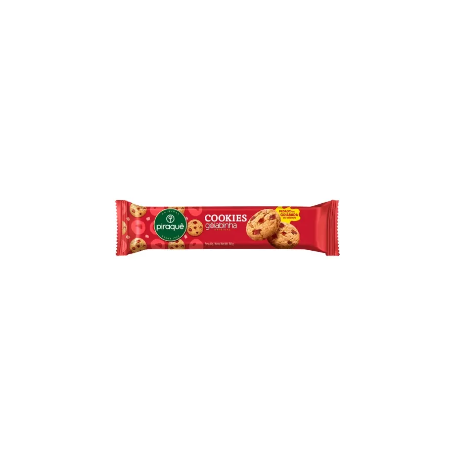 Piraque Bisc 80g Cookies Goiaba