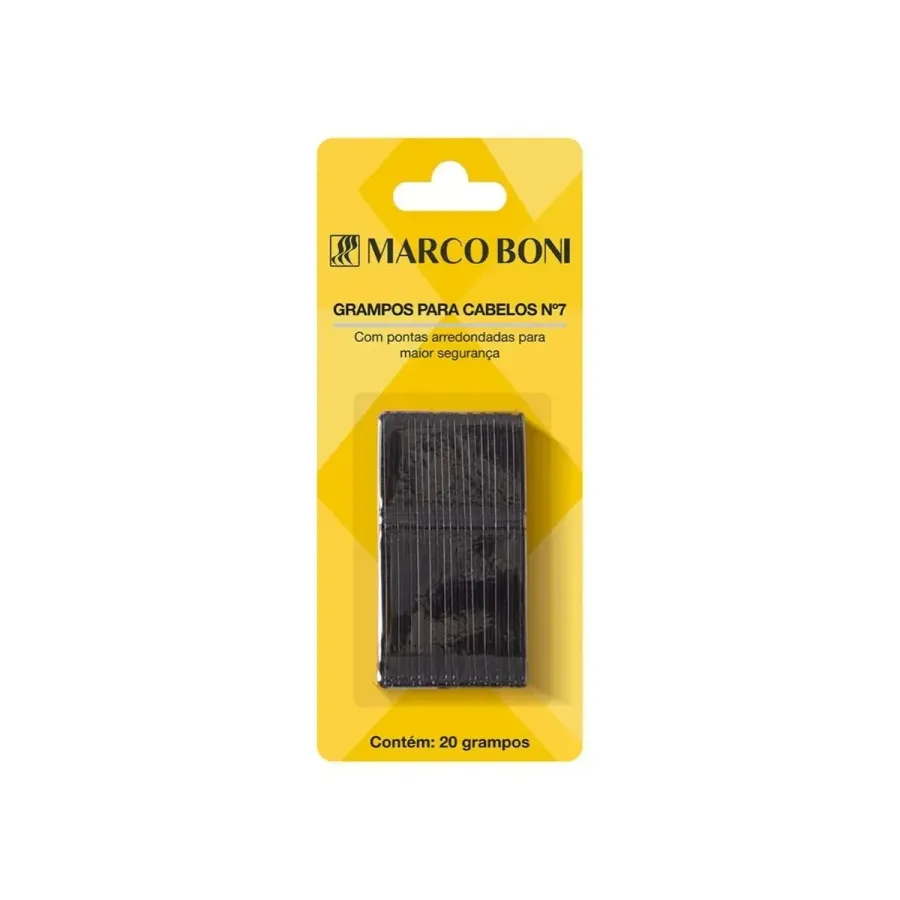 GRAMPO CABELO N°7 20UN PRETO
