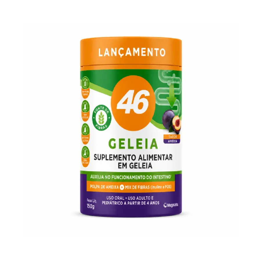 Geleia 46 Suplemento Alimentar Ameixa 150g