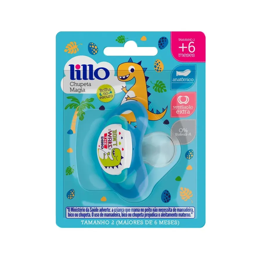Chupeta Ortodôntica Lillo Magia Tamanho 2 Azul 1 Unidade