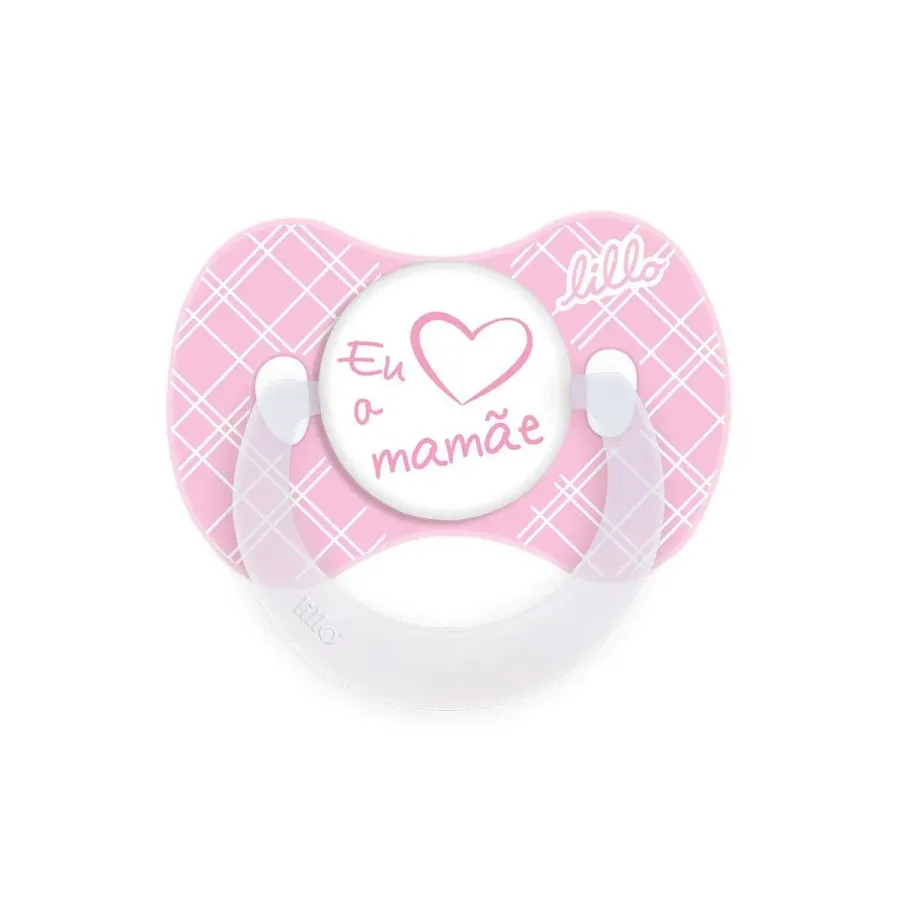 Chupeta Lillo Funny Amor Orto Sil 2 Rosa