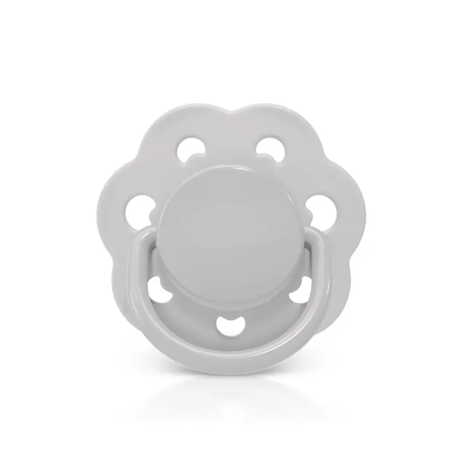 Chupeta Candy Style Bico Redondo em Silicone 0m+ Cinza Lillo