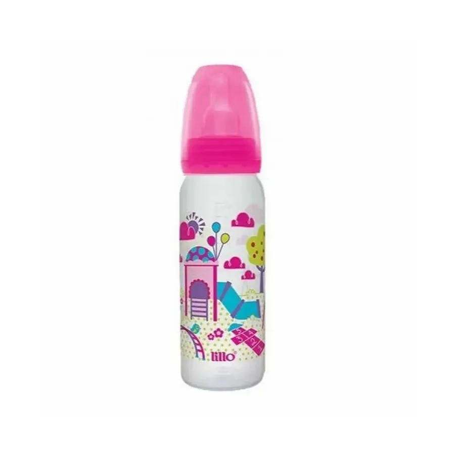 Mamadeira Lillo Divertida Orto Sil.240ml Azul
