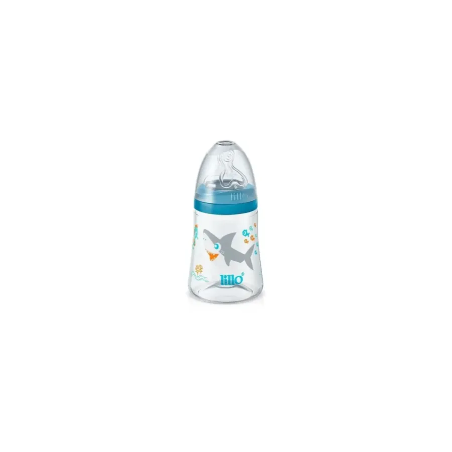 MAMADEIRA SMART BICO SIMTRICO 180ML 3+AZUL