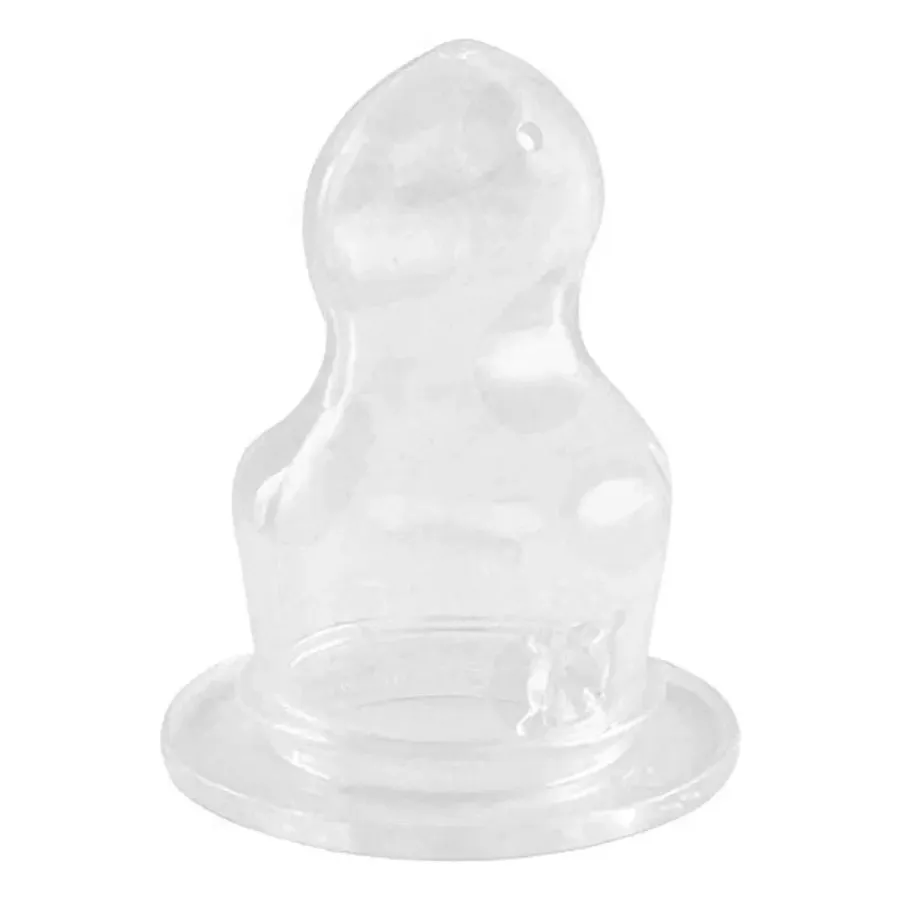 Kit 2 Bicos de Silicone Mamadeira Clássica 0 À 6 Meses Lillo 2 Unidades