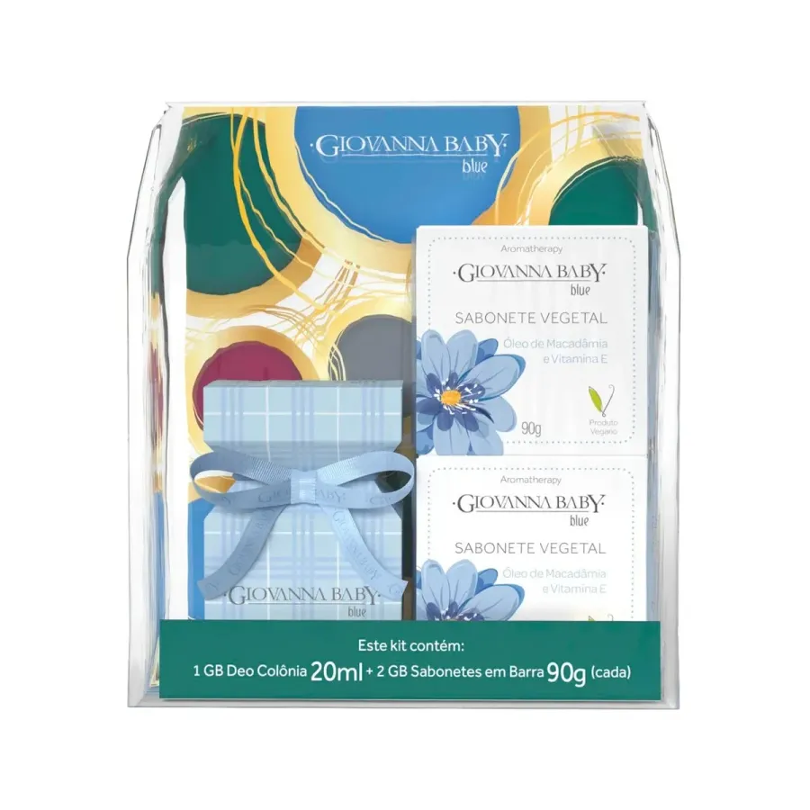 KIT GIOVANNA BABY COL 20ML+SAB 2X90G GB BLUE