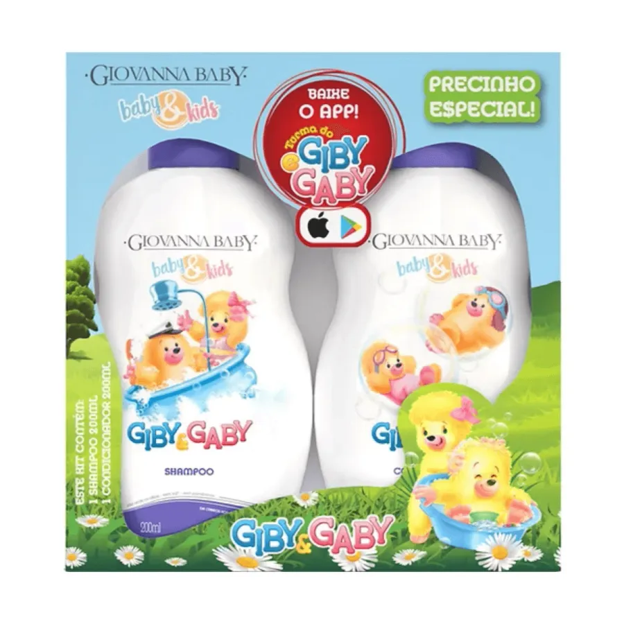 Giovanna Baby Kit Shampoo + Condicionador Giby e Gaby Kids 200ml