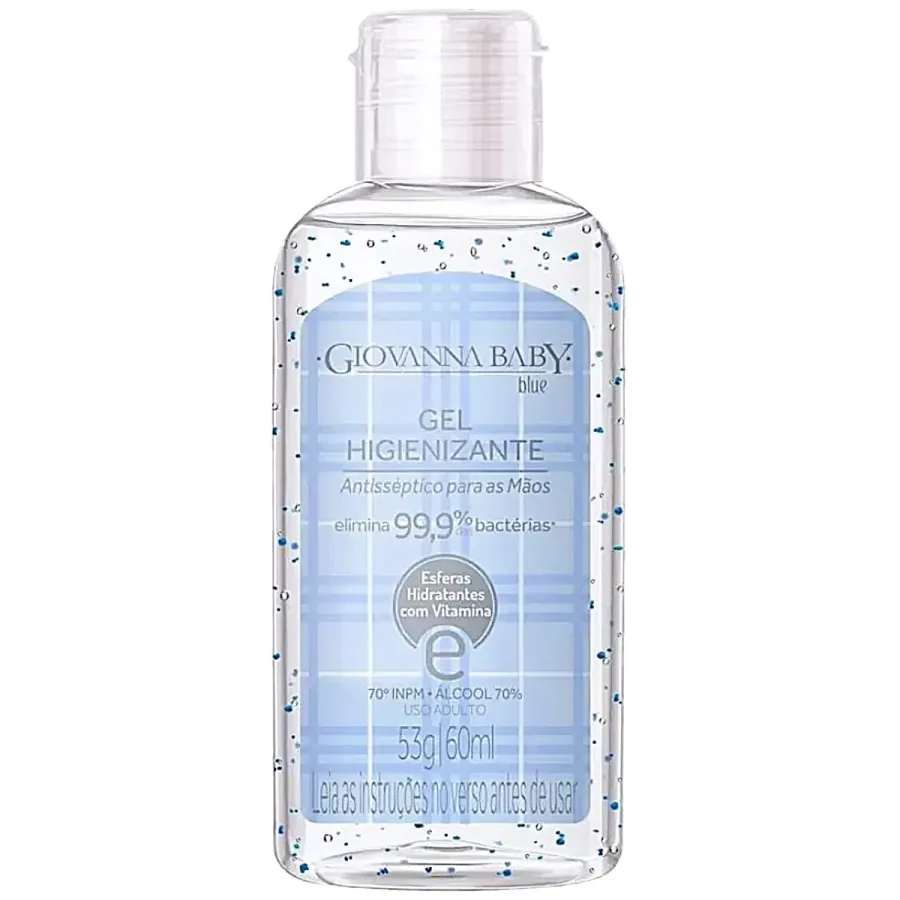 Álcool Gel Higienizante Giovanna Baby Blue 70° Inpm 60ml