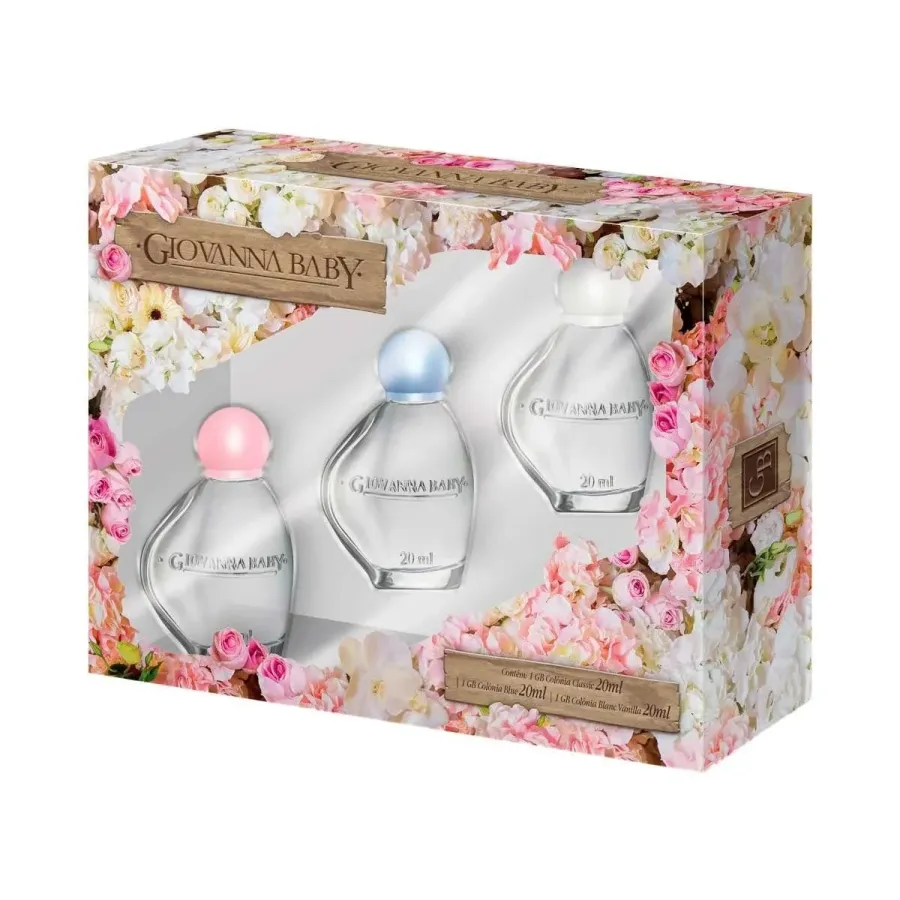 Kit Giovanna Baby Colônias Aromas do Jardim 3 Unidades
