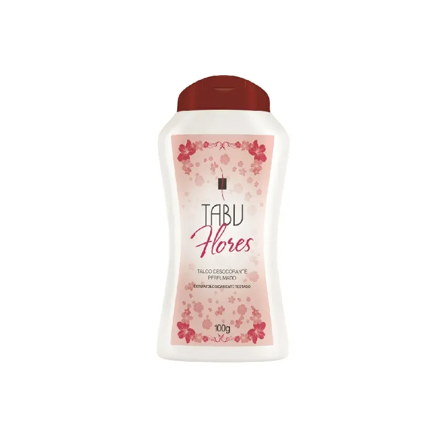Talco Desodorante Tabu Flores 100g