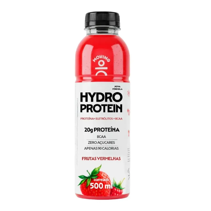 Isotônico Moving Hydro Protein 20g de Proteína Frutas Vermelhas 500ml