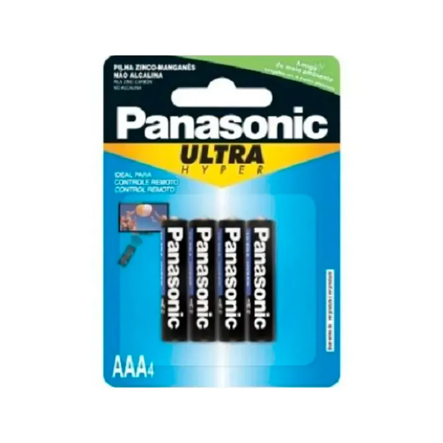 Pilha Comum Panasonic Palito AAA 4 Unidades Unidades