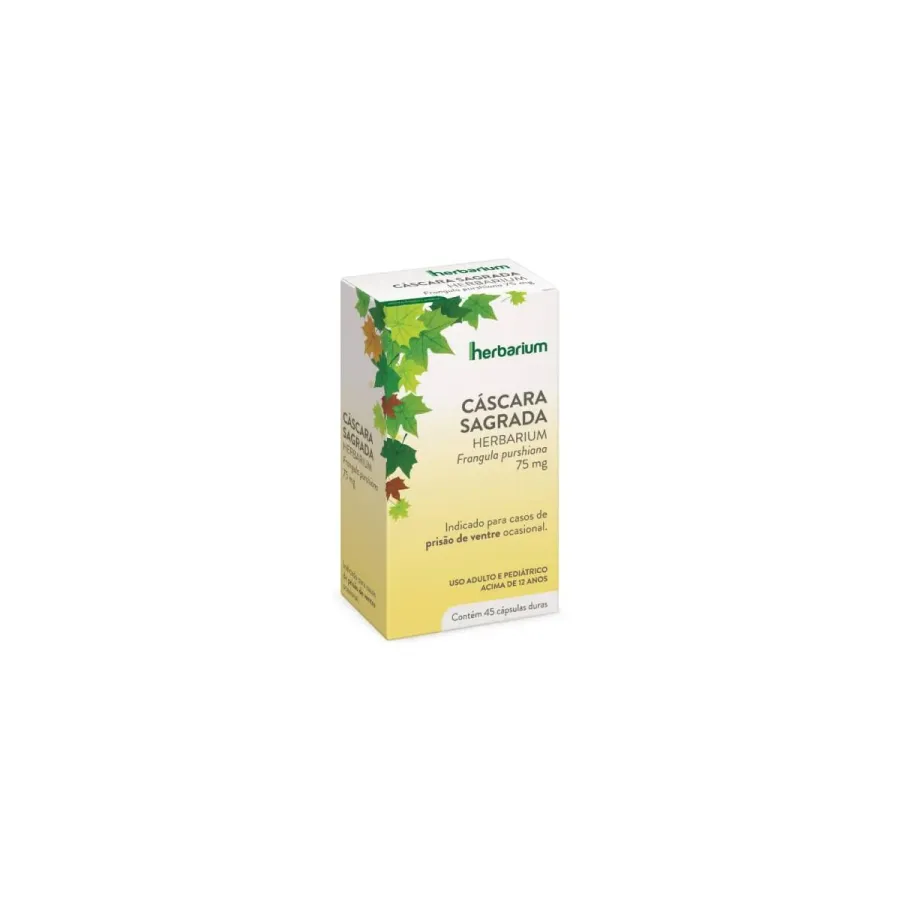 Cáscara Sagrada 75mg Herbarium 45 Cápsulas