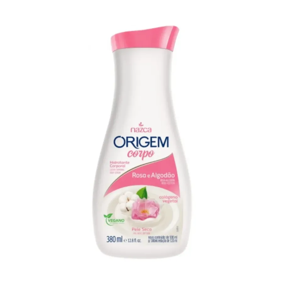 Hidratante Corporal Origem Rosa e Algodão 380ml