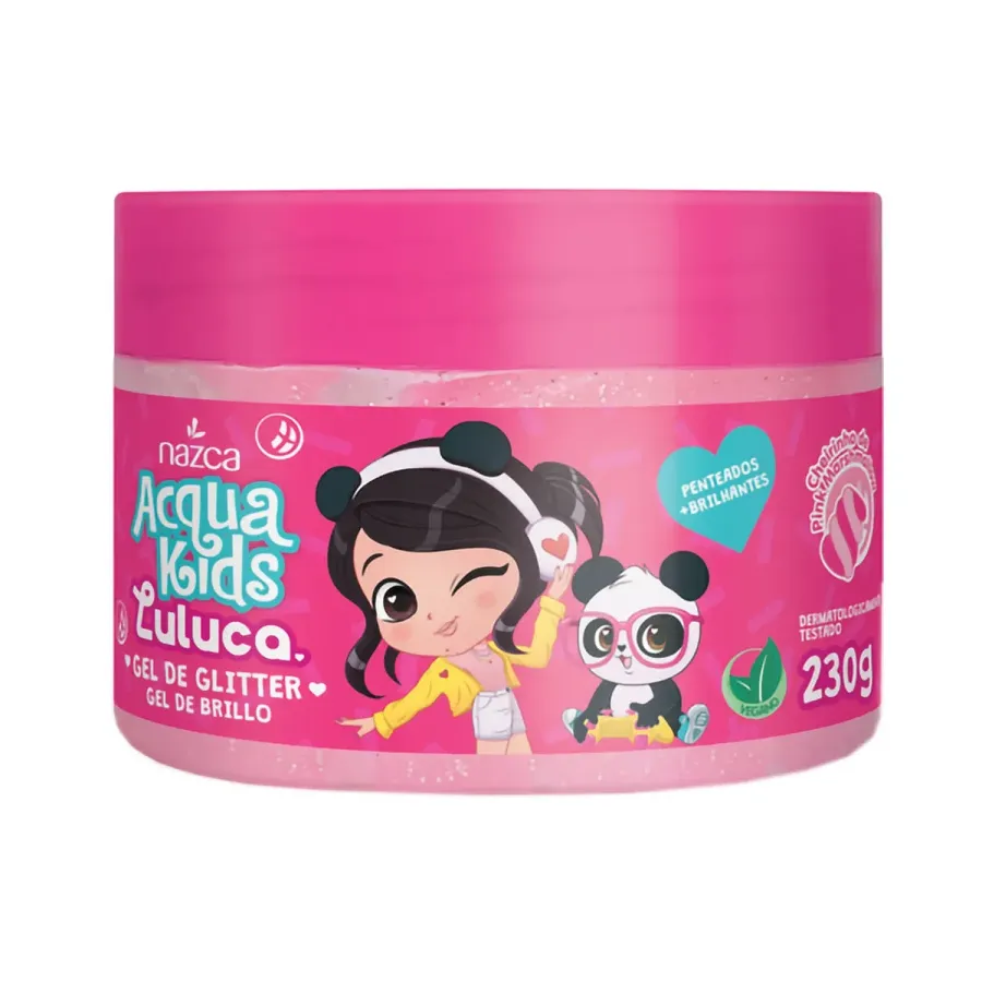 Gel Glitter Acqua Kids 230g Luluca