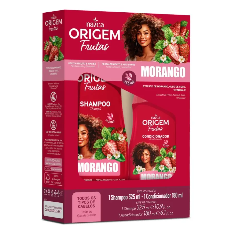 Origem Kit Shampoo + Condicionador Morango