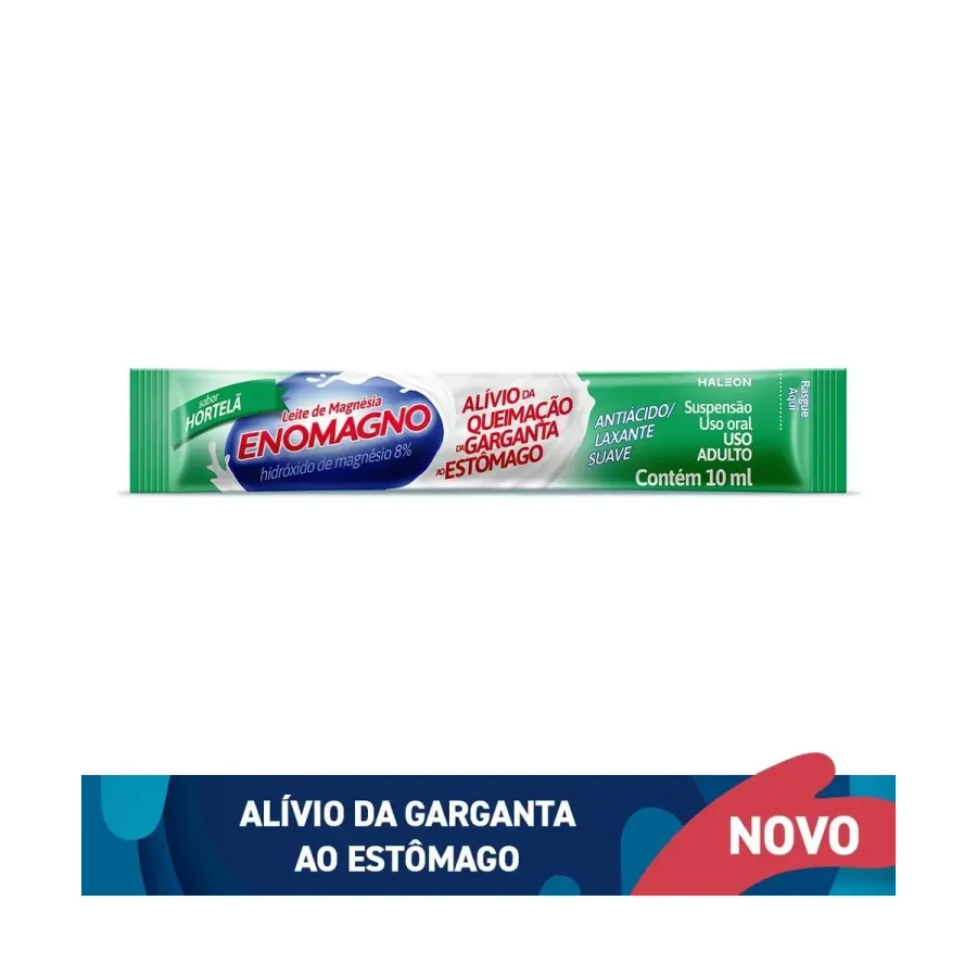 Leite de Magnésia Enomagno Hortelã 10ml 1 Unidade