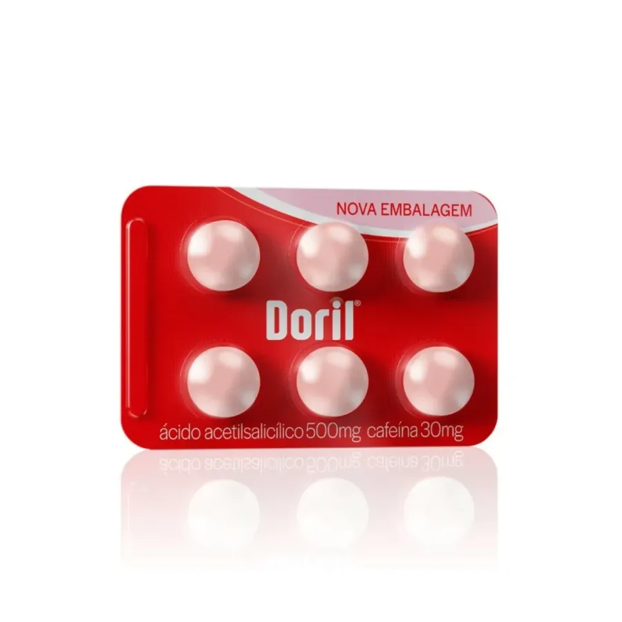 Analgésico Doril 500mg + 30mg 6 Comprimidos