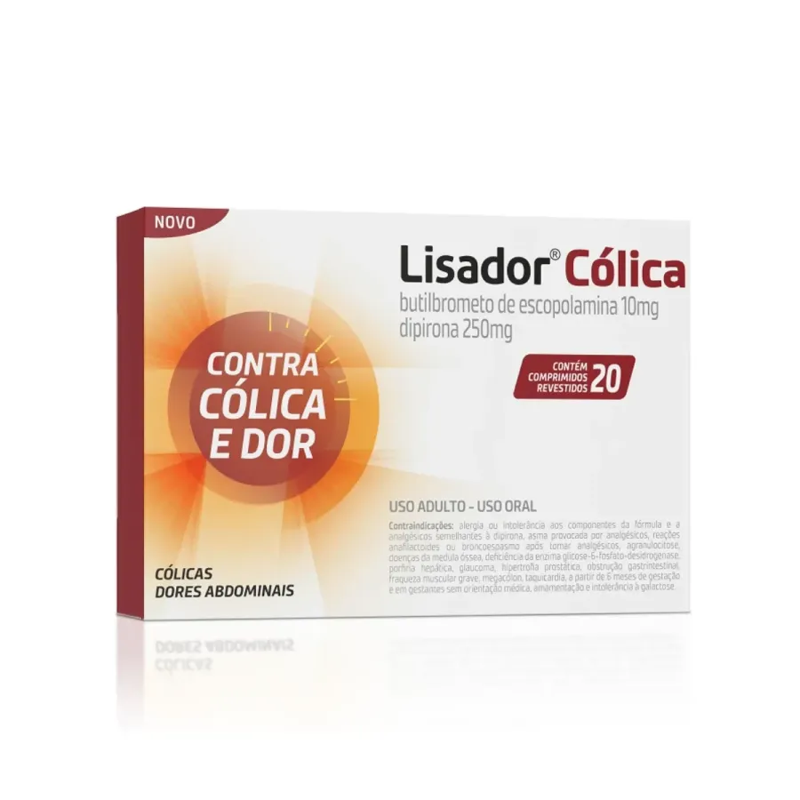 LISADOR COLICA 10 + 250MG 20CPR
