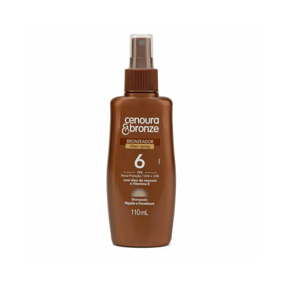 Óleo Bronzeador Spray Cenoura & Bronze FPS6 110ml