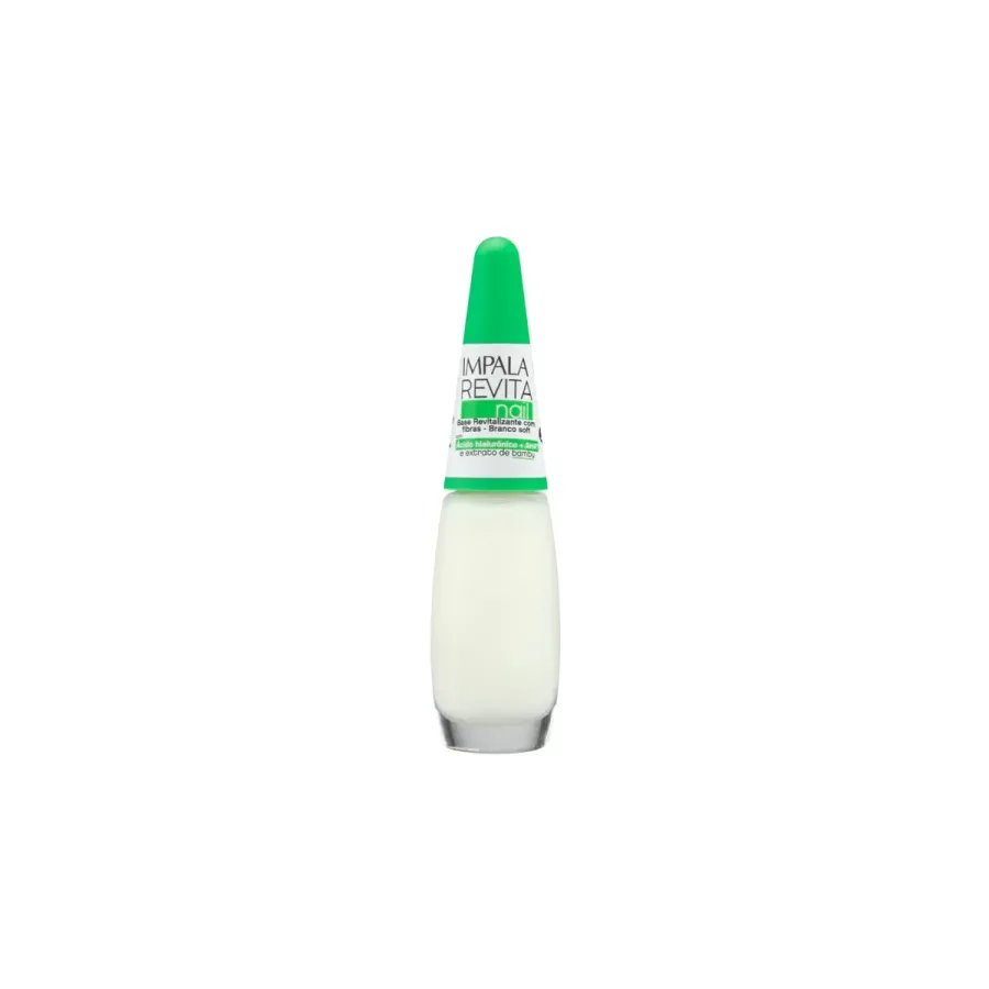 Esmalte Impala Revita Nail Base Revitalizante Branco Soft 7,5ml