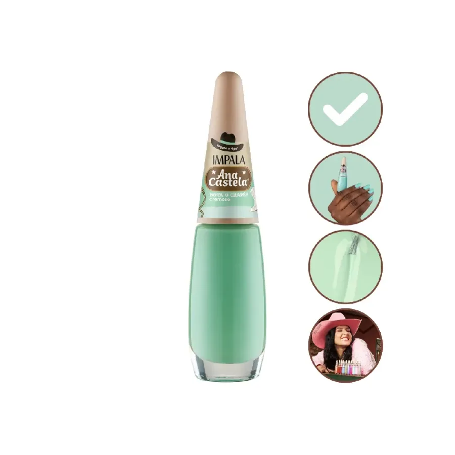 Esmalte Cremoso Bota o Chapeu Ana Castela Impala Manicure