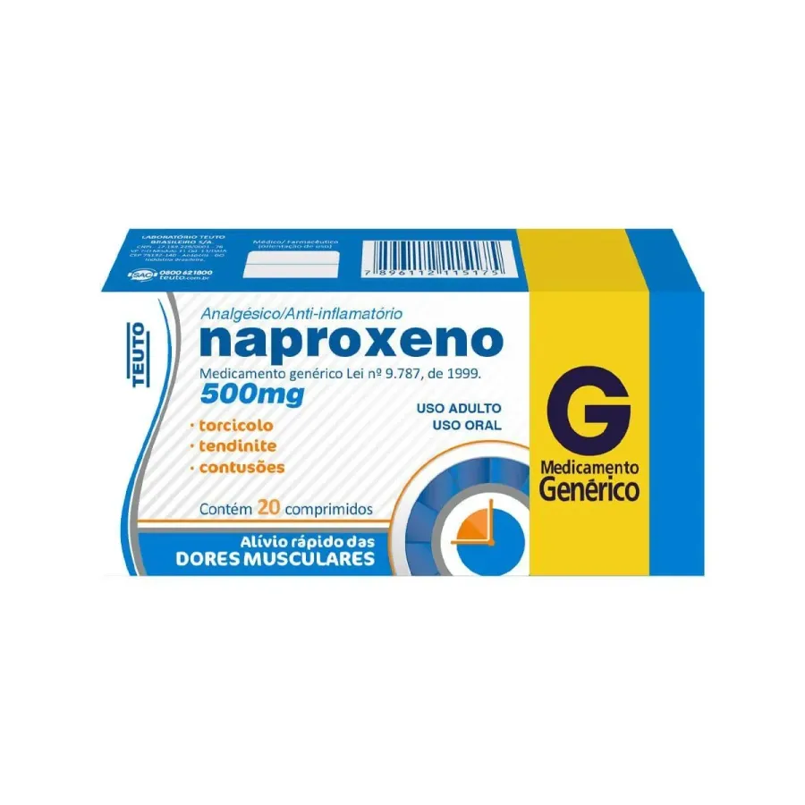 NAPROXENO 500MG C/20COMPRIMIDOS