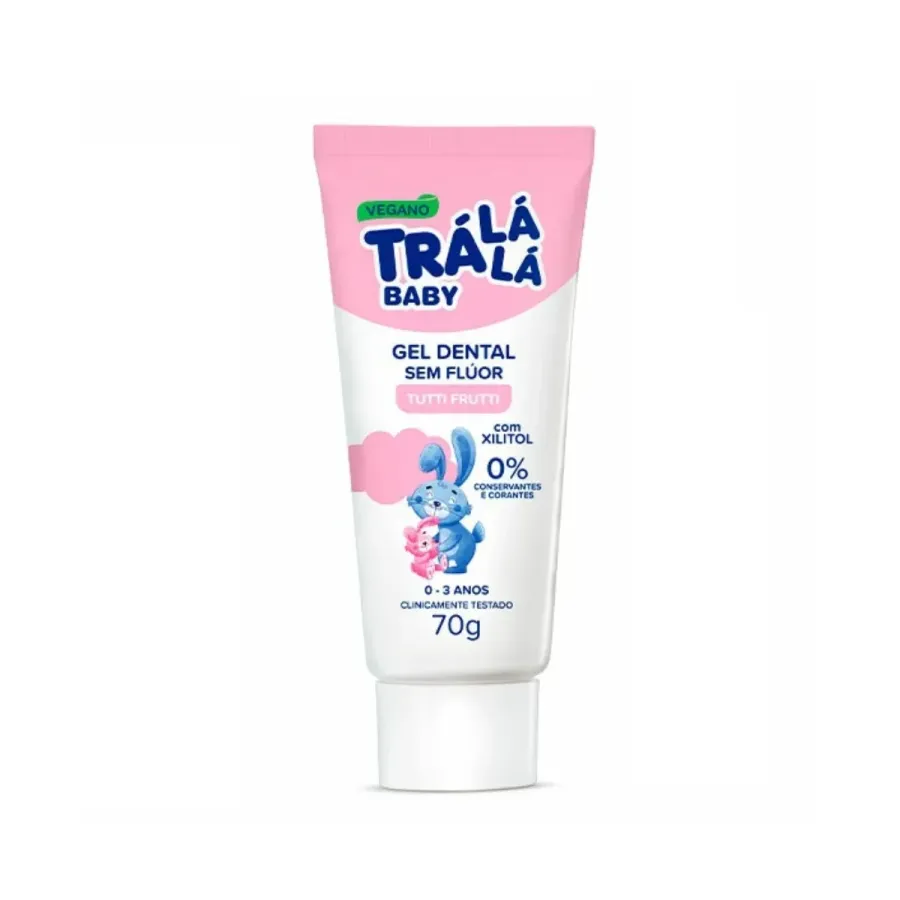 CR DENTAL TRA LA LA 70G TUTI FRUTI SEM FLUOR