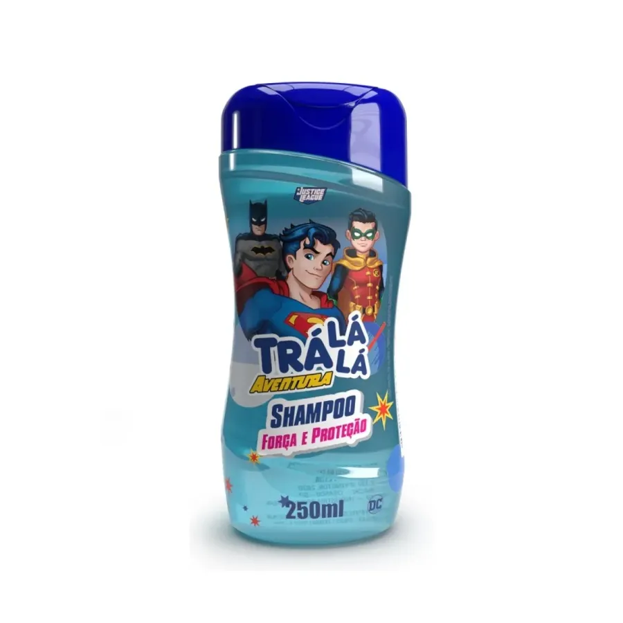 Shampoo Infantil Trá Lá Lá Justice League Aventura Força e Proteção 250ml