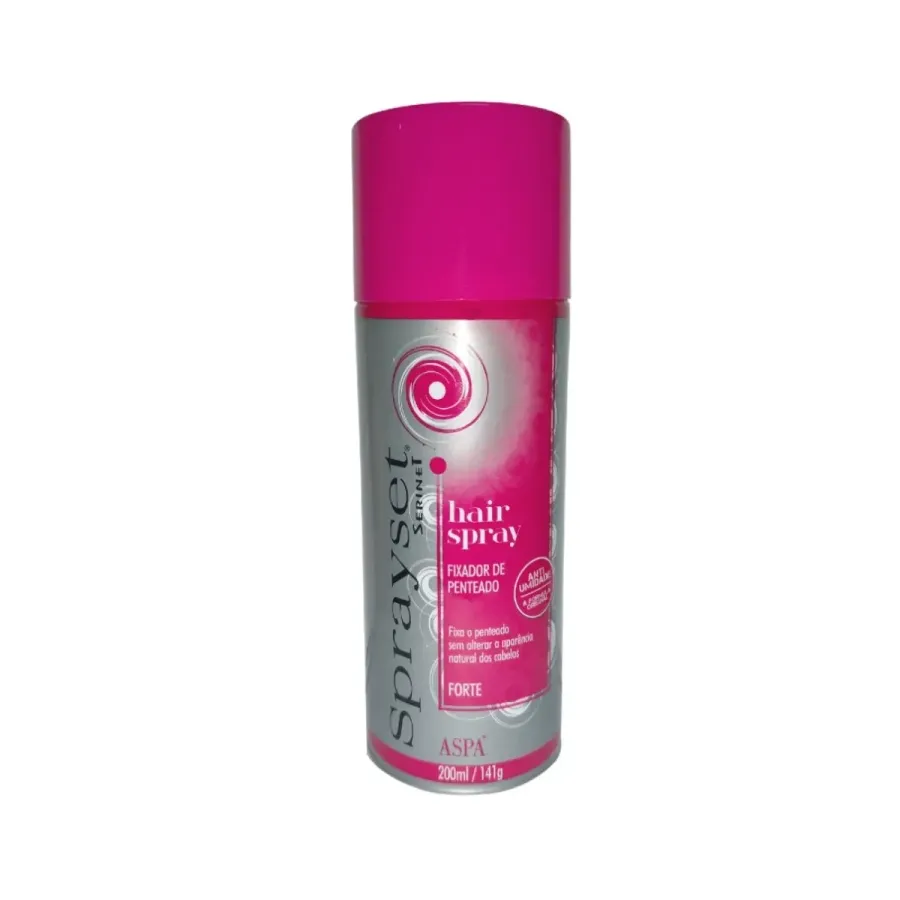 Fixador de Penteado Aspa Hair Spray Sprayset Forte 200ml
