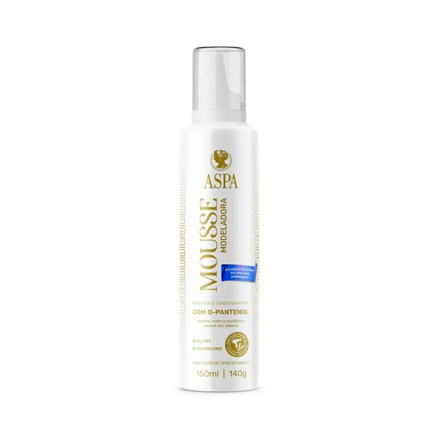 Mousse Modeladora Aspa Hidratante com Proteção Térmica 150ml