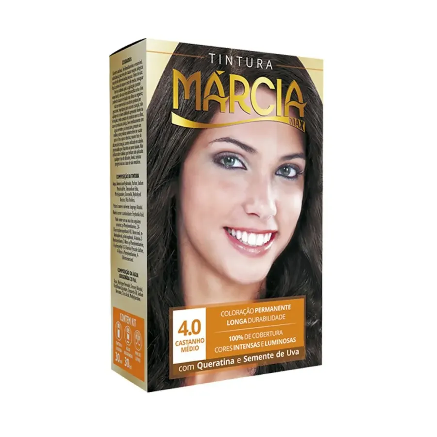 Tintura Márcia Max 4.0 Castanho Médio 30 ml