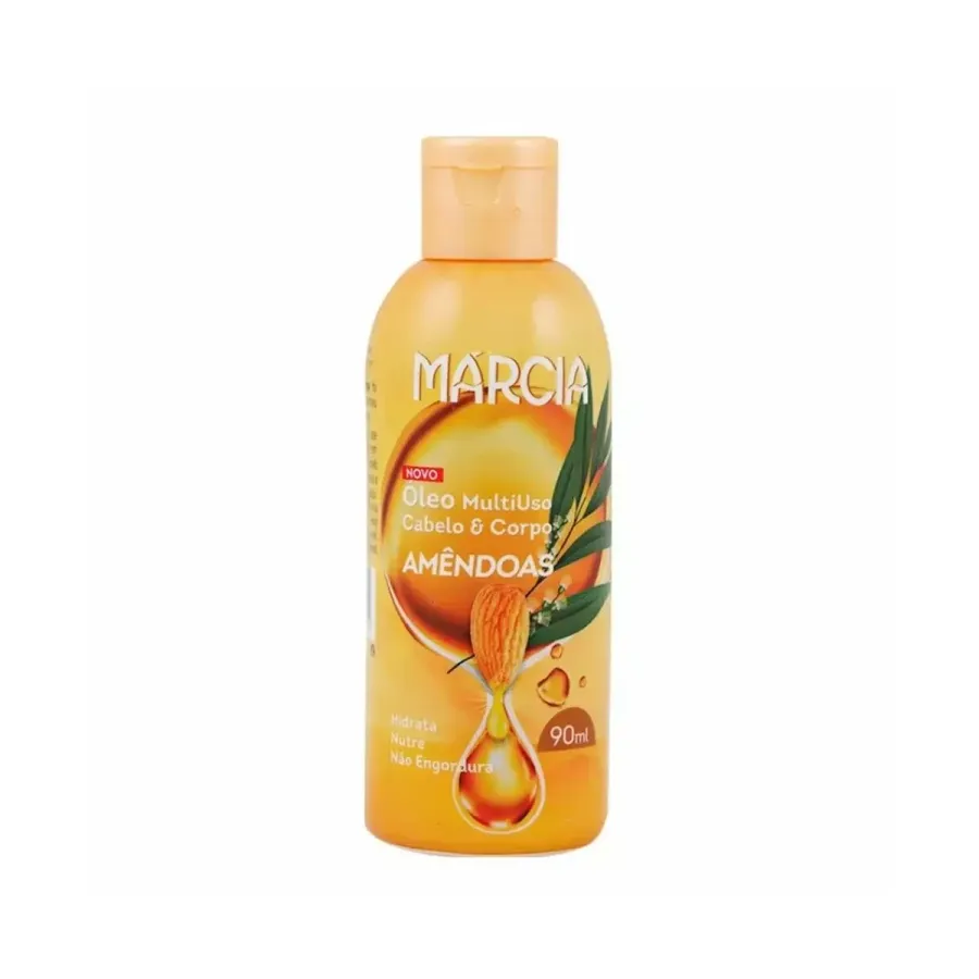 Óleo Multiuso Corpo e Cabelo Márcia Amêndoas 90ml