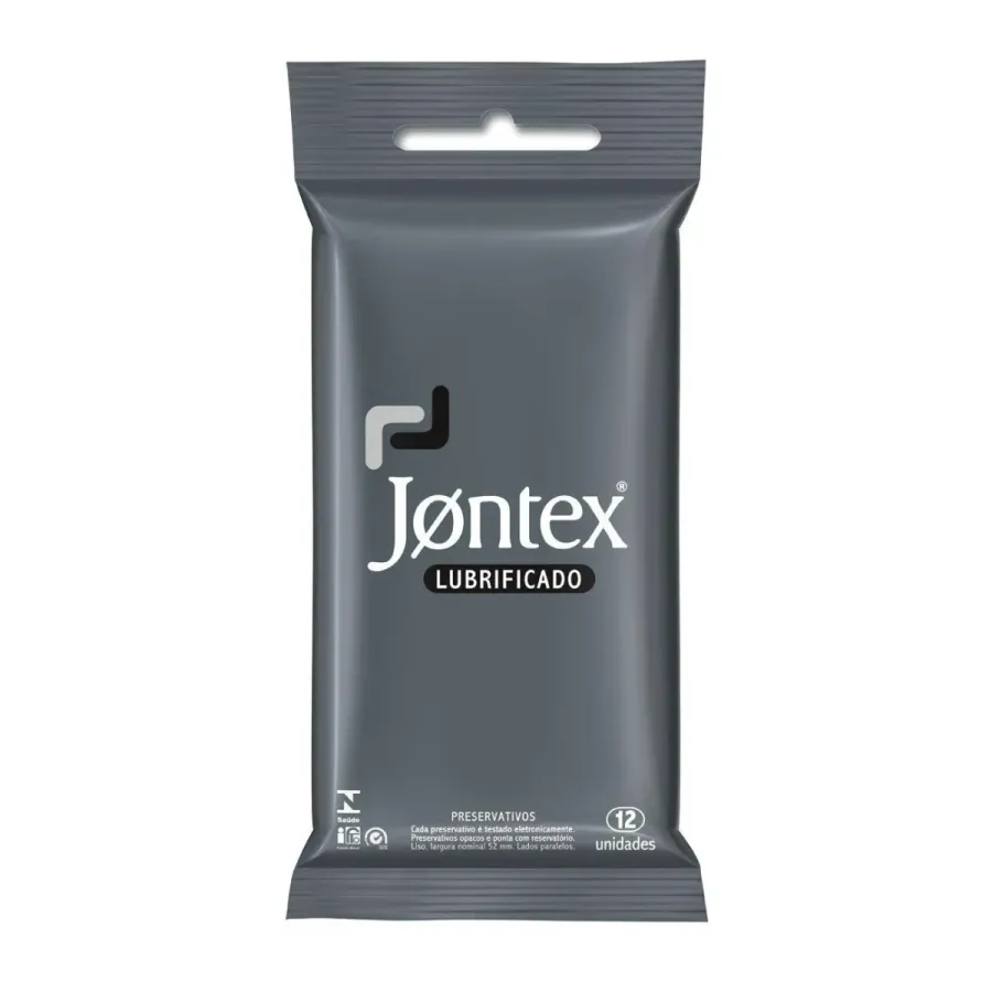 Preservativo Jontex 12 Unidades Lubrificado
